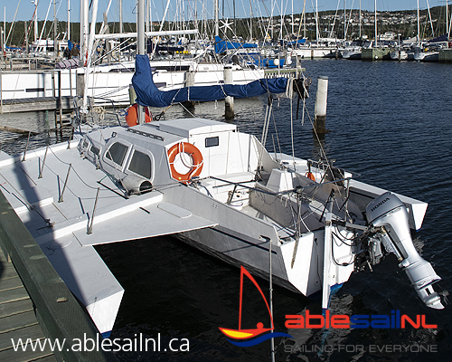 Able Sail NL Trimaran “Sparkle” at RNYC dock