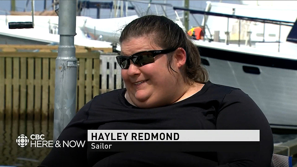 Hayley Redmond CBC interview Royal Newfoundland Yacht Club