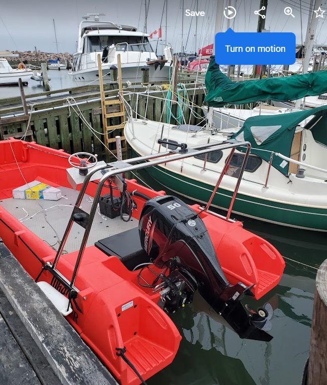 coach boat at dock